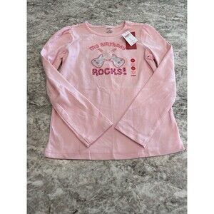 Gymboree Girls Birthday Shirt  *My Birthday Rocks * Size 10 Long Sleeve New